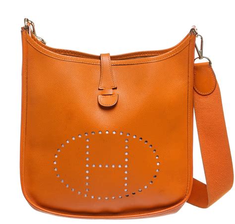 hermes evelyne bag orange|hermes evelyne sizes and prices.